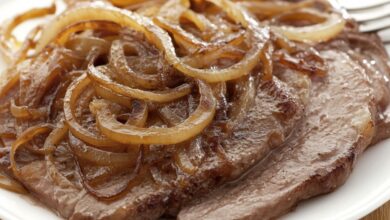 Bife de Fígado Acebolado- Recipe-CookBook.com