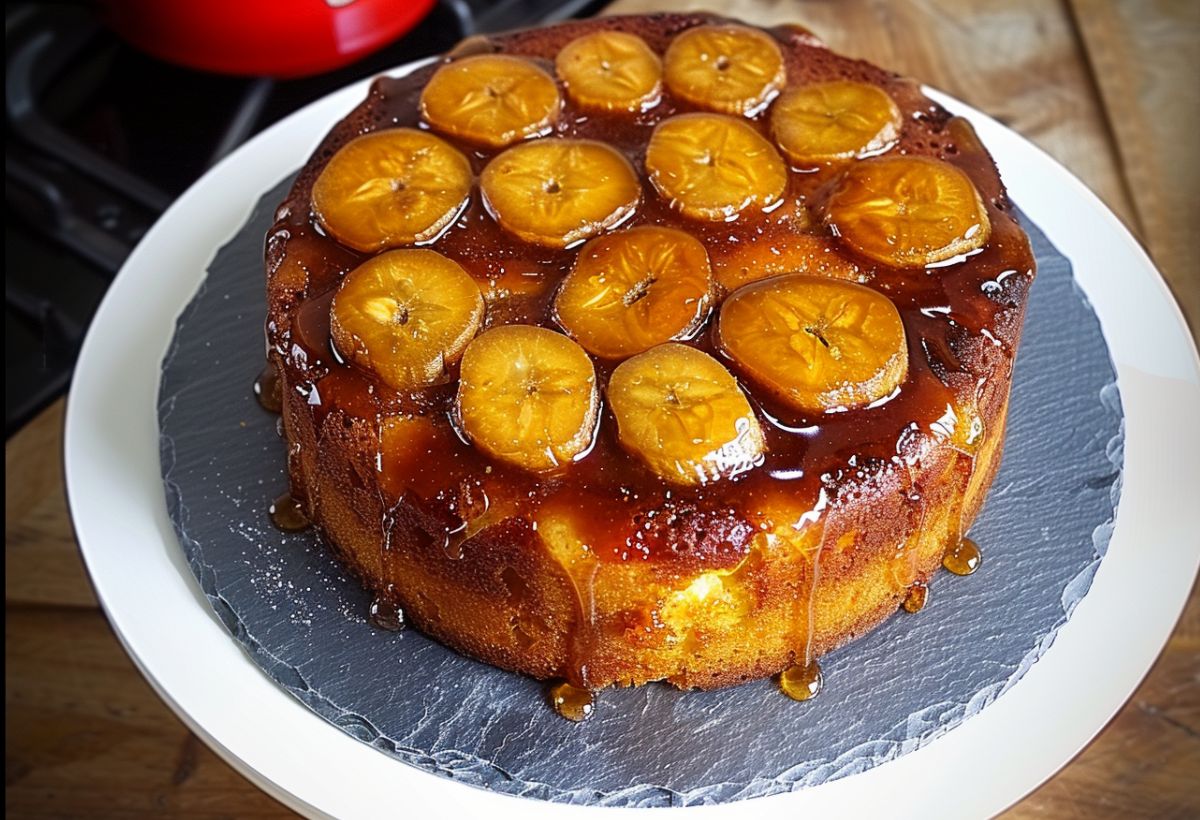 Bolo de Banana Caramelizada