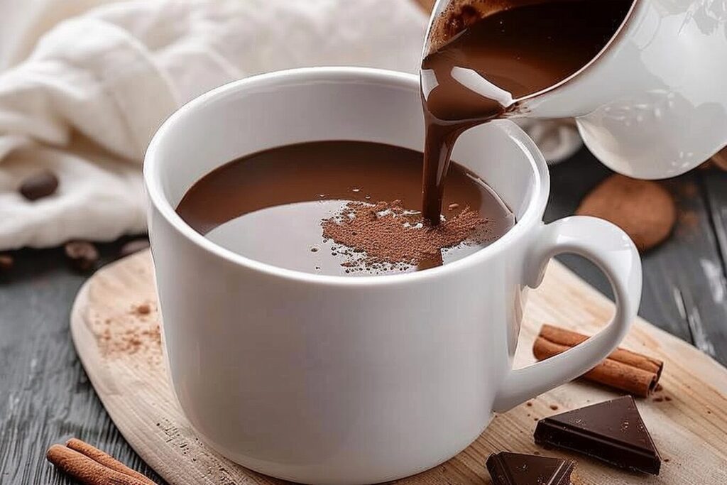 Como fazer chocolate quente com creme de leite