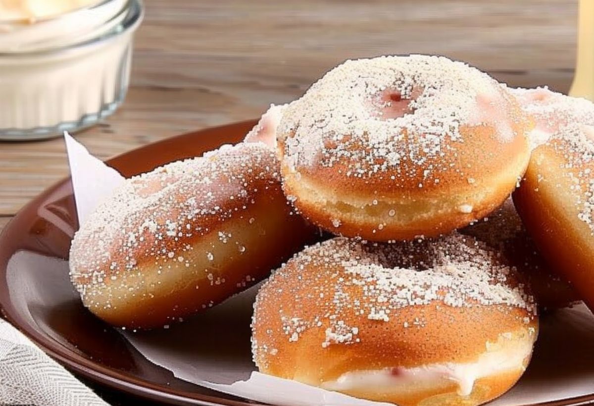 Donuts recheados- Recipe-CookBook.com