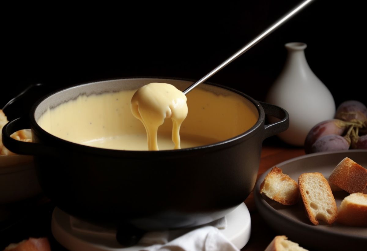 Fondue de queijo - Recipe-CookBook.com