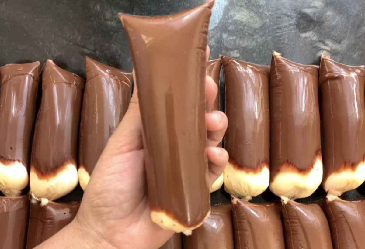 Geladinho De Maracujá Trufado Com Chocolate