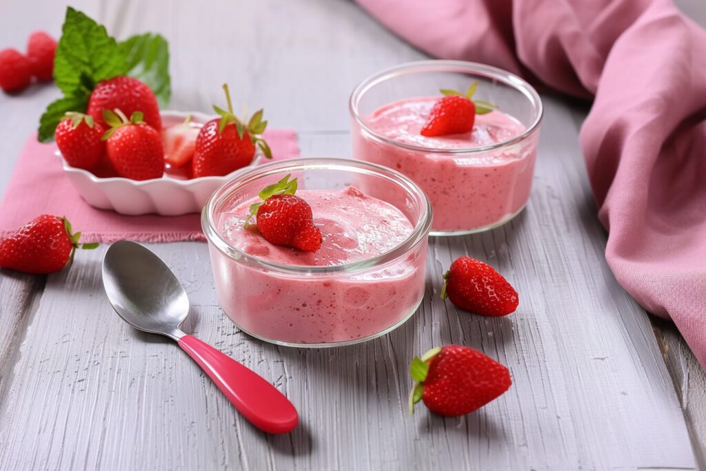 Receita de Mousse de morango- Recipe-CookBook.com