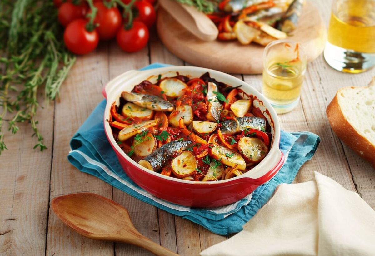 Sardinha no forno- Recipe-CookBook.com