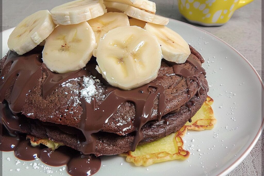 panqueca whey protein de chocolate