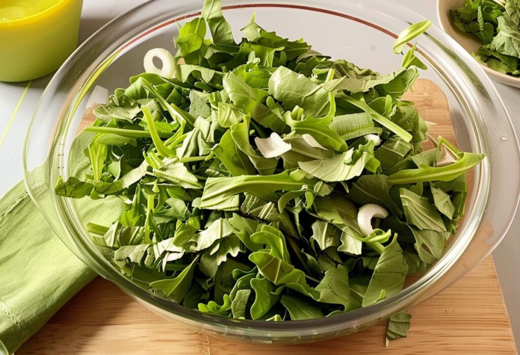 Como fazer Salada de Almeirão- Recipe-CookBook.com