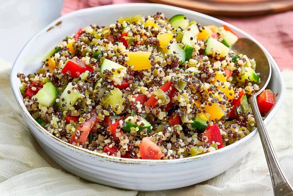 Como fazer Salada de quinoa- Recipe-CookBook.com