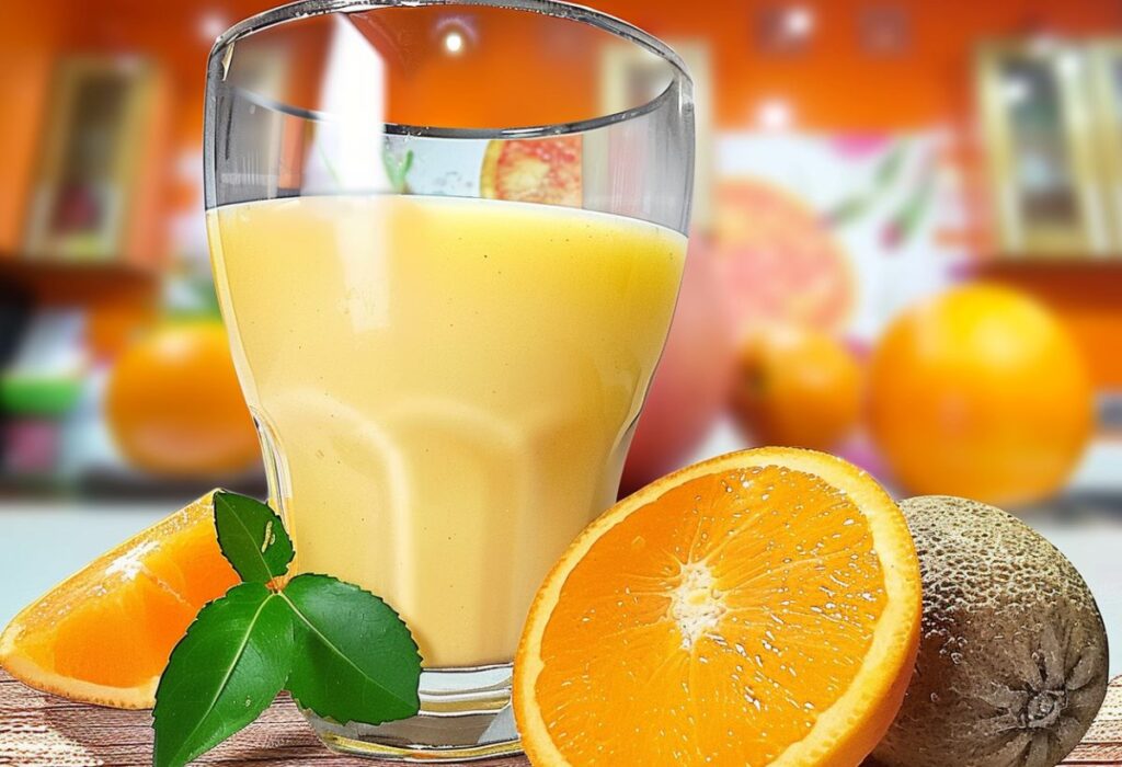 Como fazer Suco de Inhame com Laranja- Recipe-CookBook.com