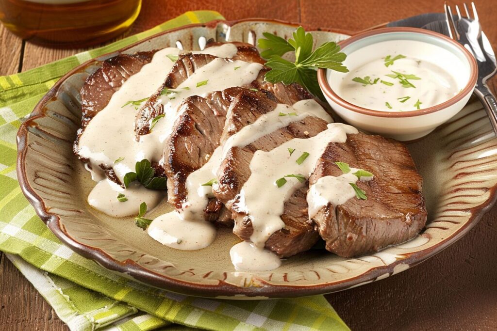 Receita de Carne com molho de batata- Recipe-CookBook.com