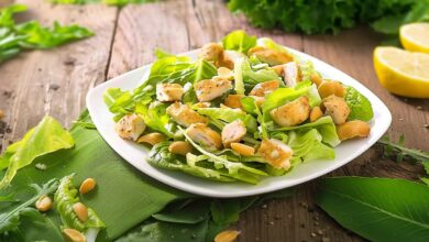 Salada Verde com Frango- Recipe-CookBook.com