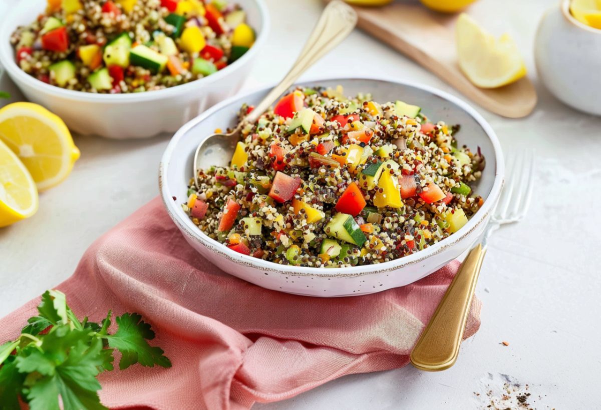 Salada de quinoa- Recipe-CookBook.com