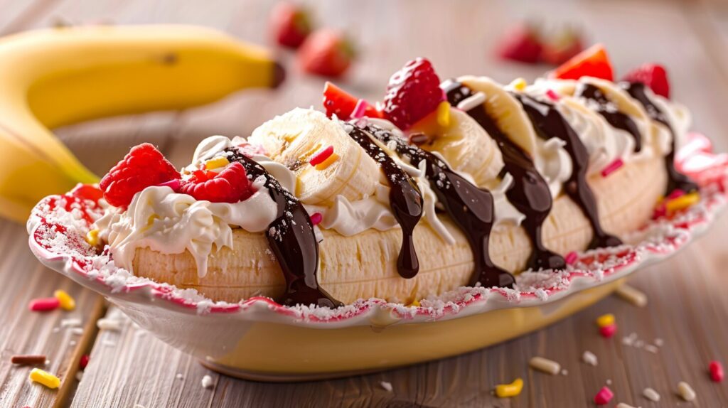 como fazer banana split simples