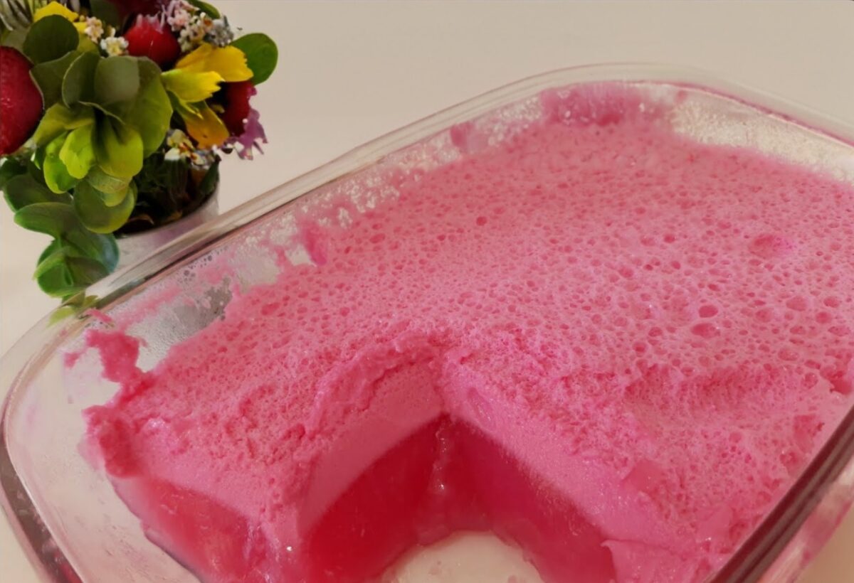 Como fazer Gelatina com Creme de Leite - Recipe-cookbook