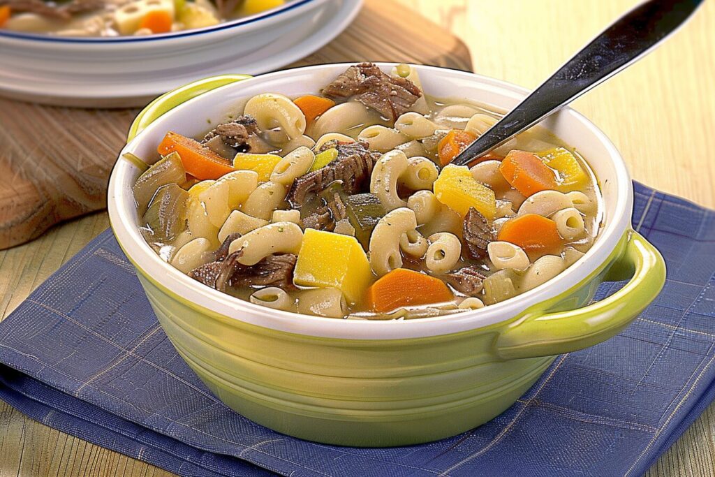 Como fazer Sopa de Legumes com Carne- Recipe-CookBook.com