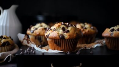 Muffins com Gotas de Chocolate- Recipe-CookBook.com