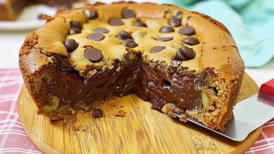 Torta de Cookie com Nutella- Recipe-CookBook.com