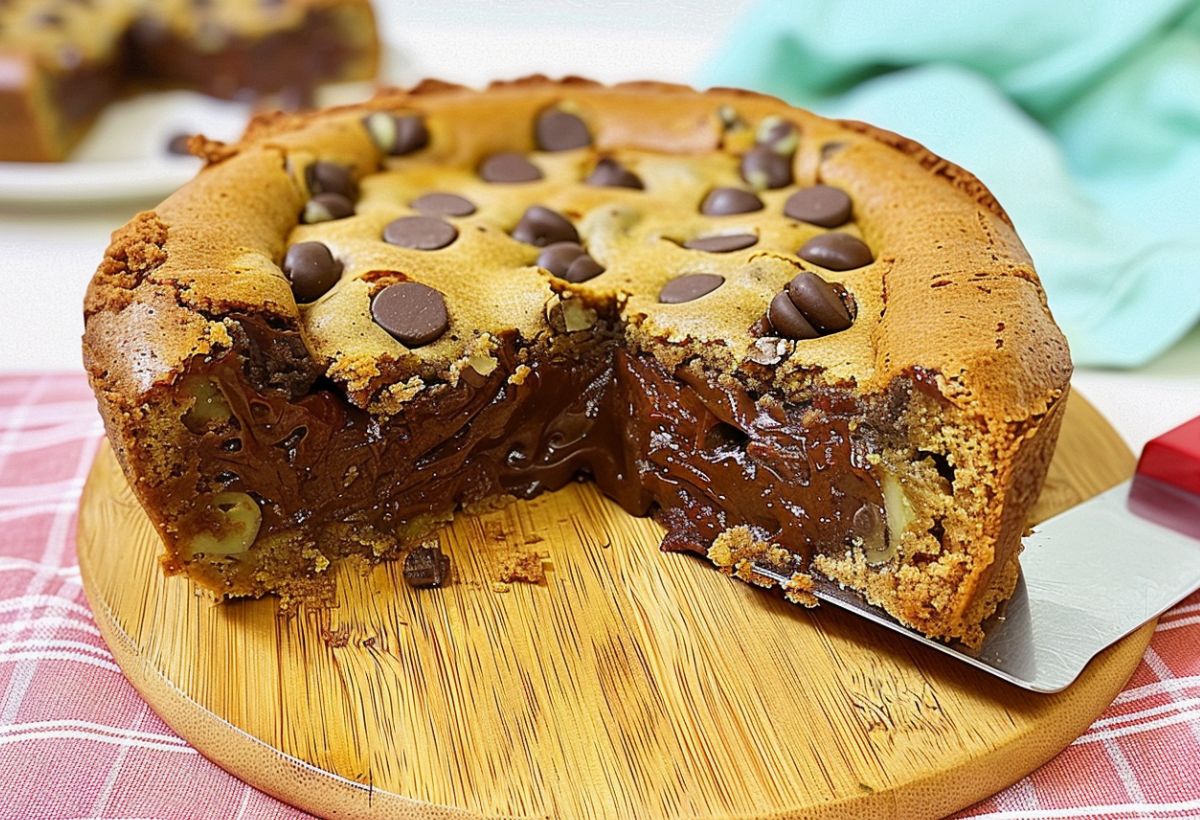 Torta de Cookie com Nutella- Recipe-CookBook.com