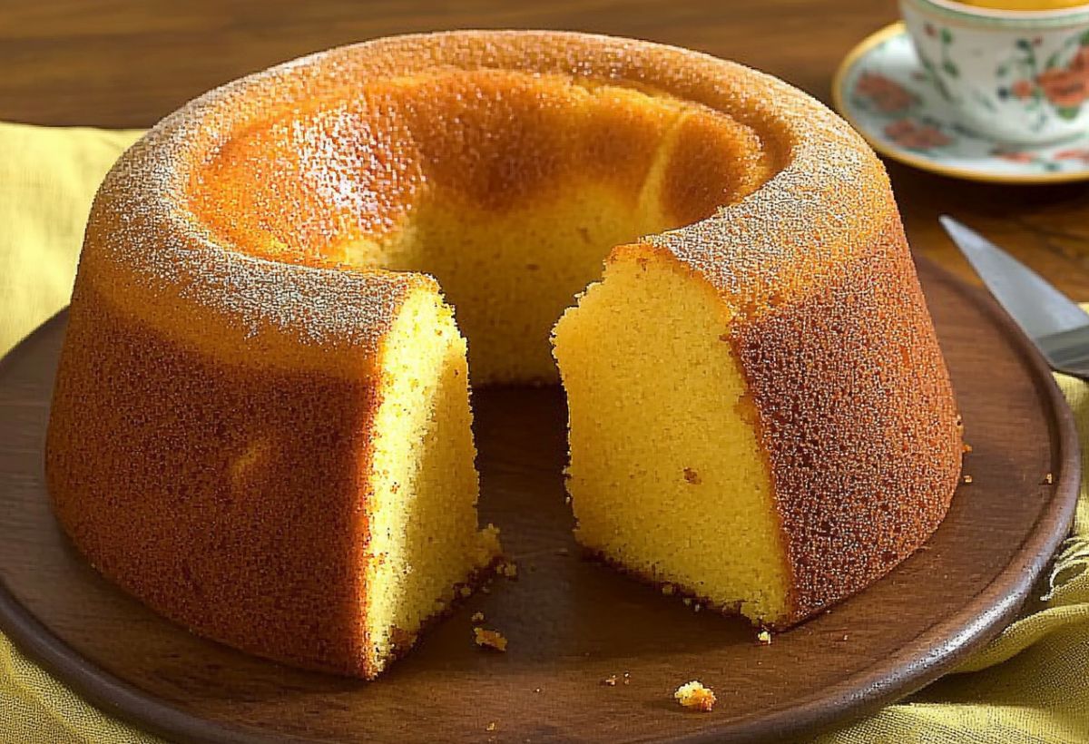 Bolo de Fubá com Erva-Doce- Recipe-CookBook.com