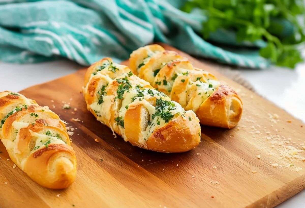 Pão de Alho na Airfryer-Recipe-CookBook.com