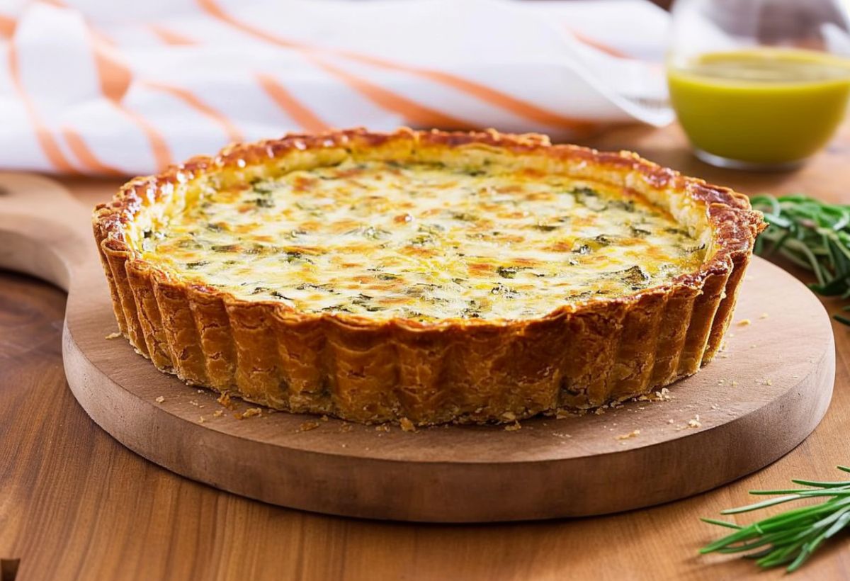 Quiche de Cream Craker e Legumes- Recipe-CookBook.com