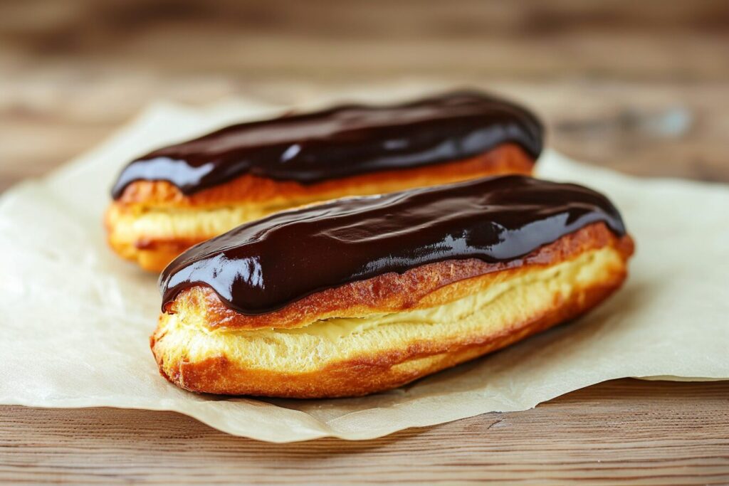 Receita de Eclair de Chocolate- Recipe-CookBook.com