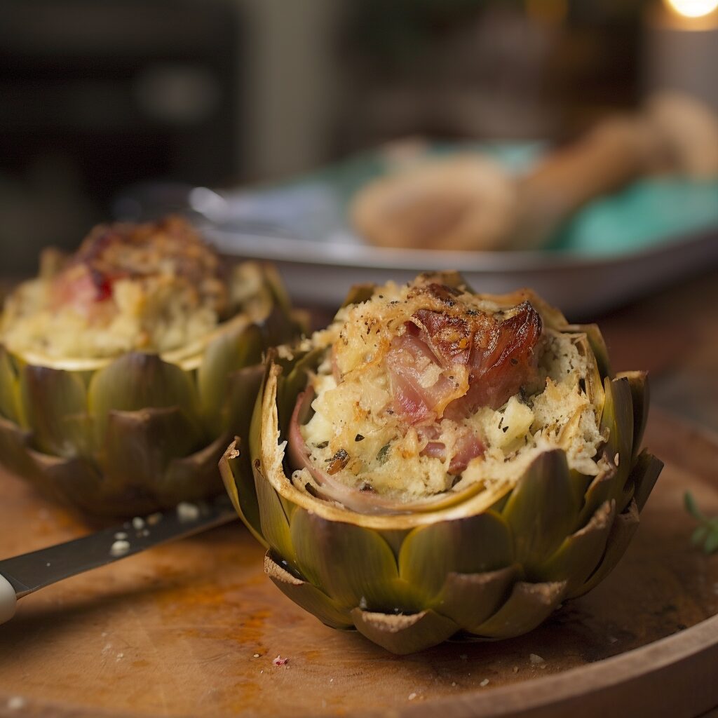 Como fazer Alcachofras Recheadas- Recipe-CookBook.com