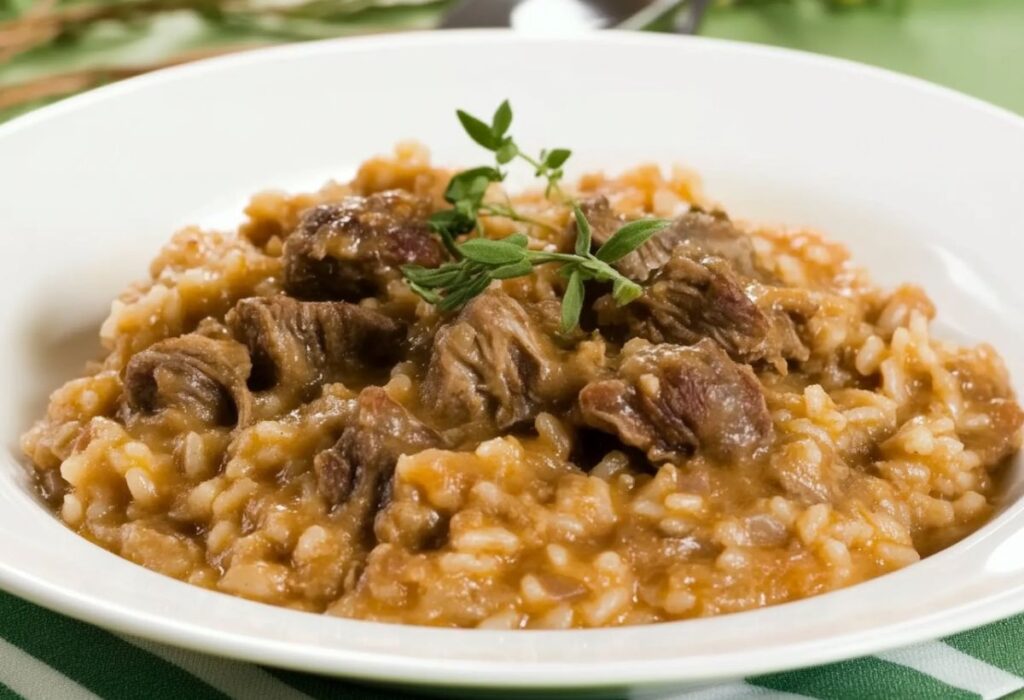 Como fazer Risoto de Carne- Recipe-CookBook.com