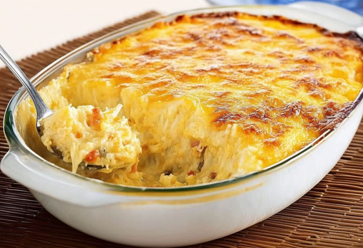 Frango com Creme de Milho Gratinado no Forno- Recipe-CookBook.com