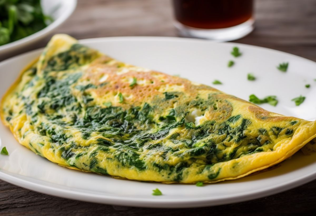 Omelete de Espinafre- Recipe-CookBook.com