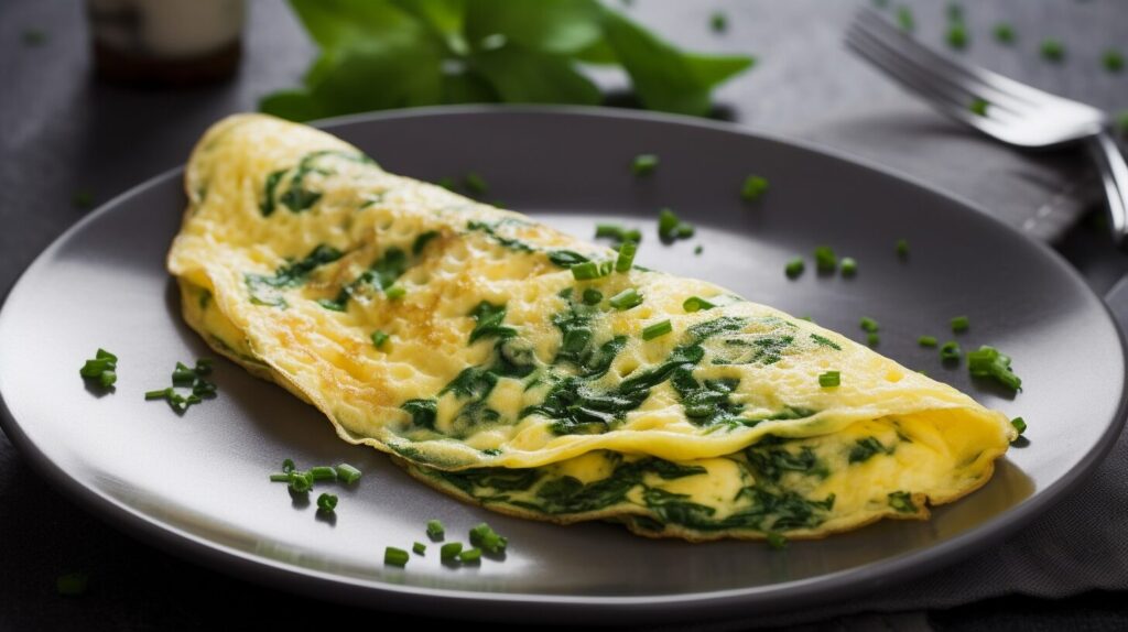 Receita de Omelete de Espinafre- Recipe-CookBook.com