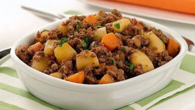 Carne Moída com Batatas e Cenouras- Recipe-CookBook.com