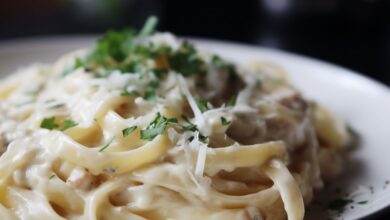 Fettuccine Alfredo- Recipe-CookBook.com