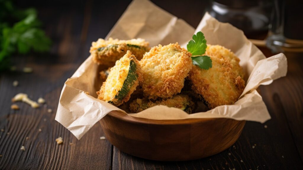 Receita de Abobrinha Empanada na Aifryer- Recipe-CookBook.com