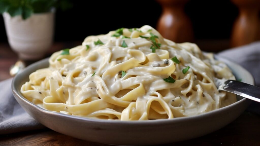 Receita de Fettuccine Alfredo- Recipe-CookBook.com