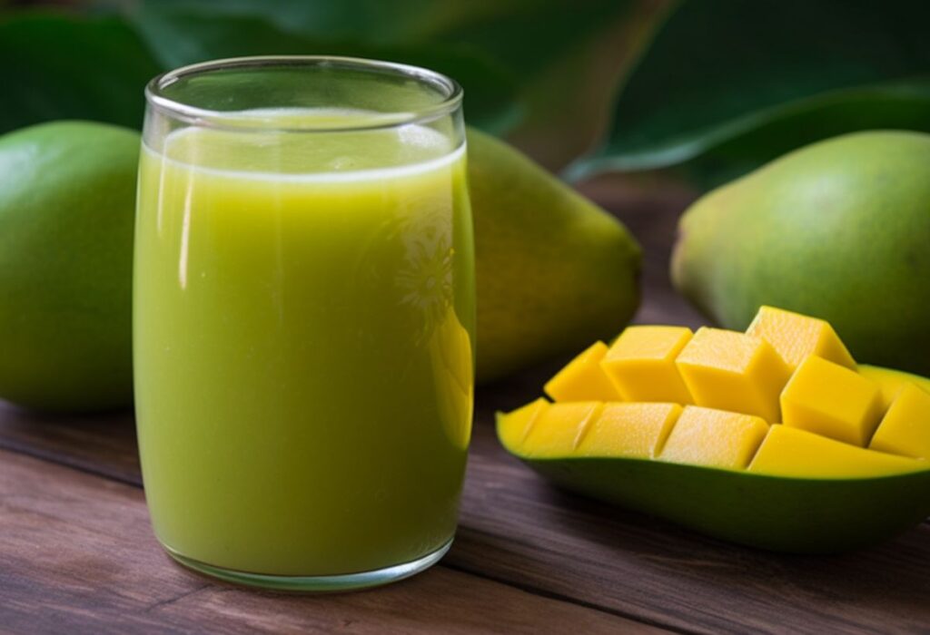 Como fazer Suco de Manga Verde- Recipe-CookBook.com