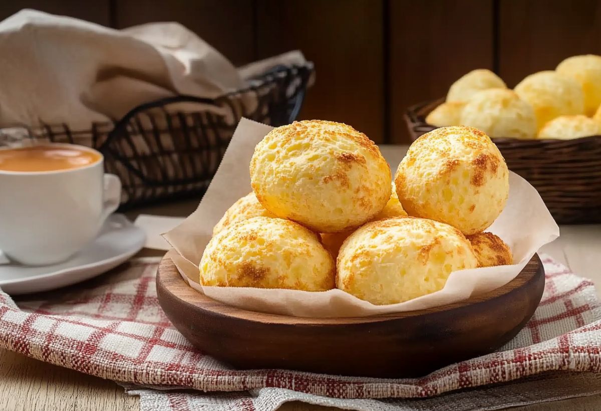 Pão de Queijo Recheado com Doce de Leite- Recipe-CookBook.com