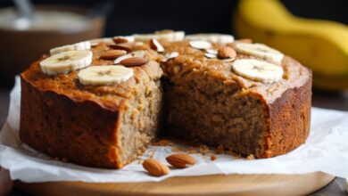 Bolo de Banana Fit- Recipe-CookBook.com