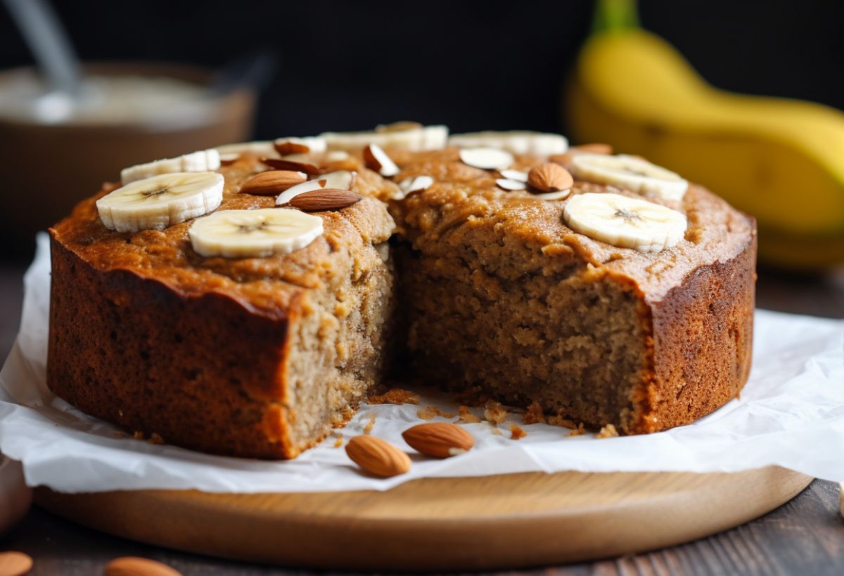 Bolo de Banana Fit- Recipe-CookBook.com