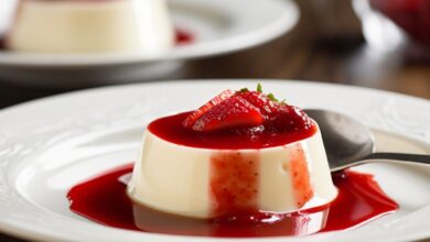 Panna Cotta com Calda de Morango- Recipe-CookBook.com