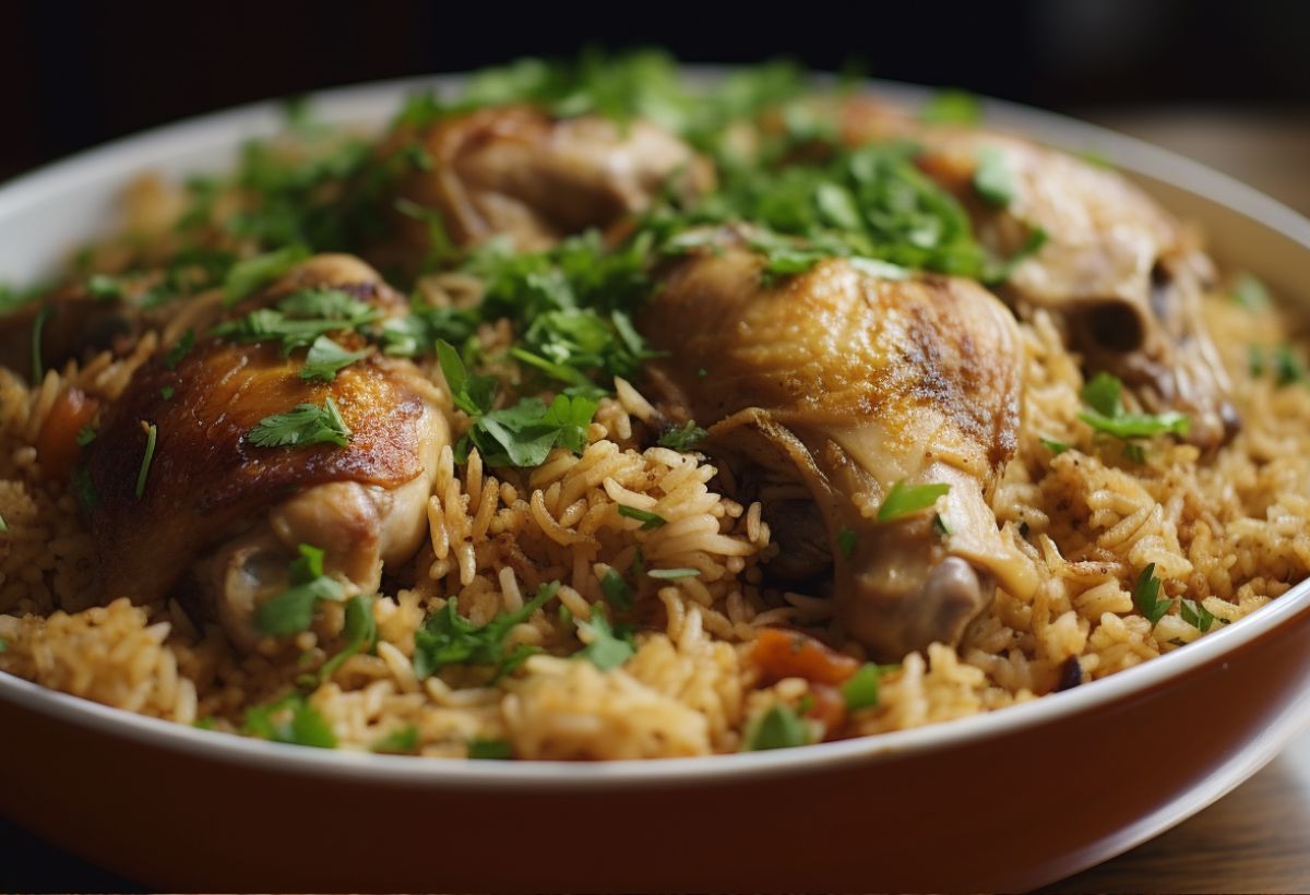 Arroz com Frango- Recipe-CookBook.com