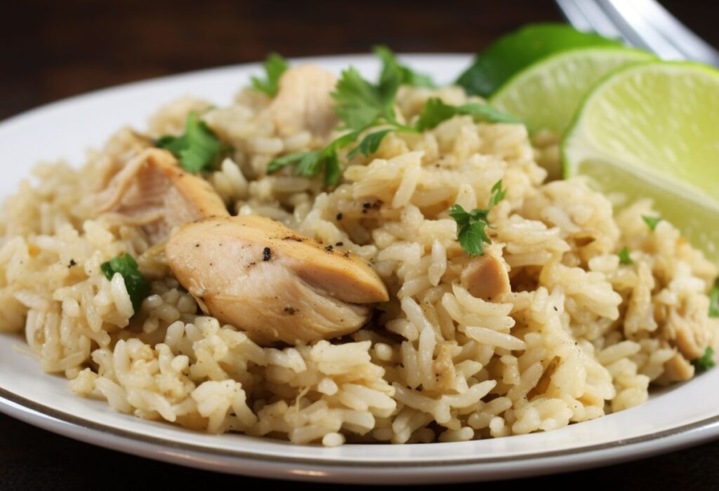 Como fazer Arroz com Frango- Recipe-CookBook.com