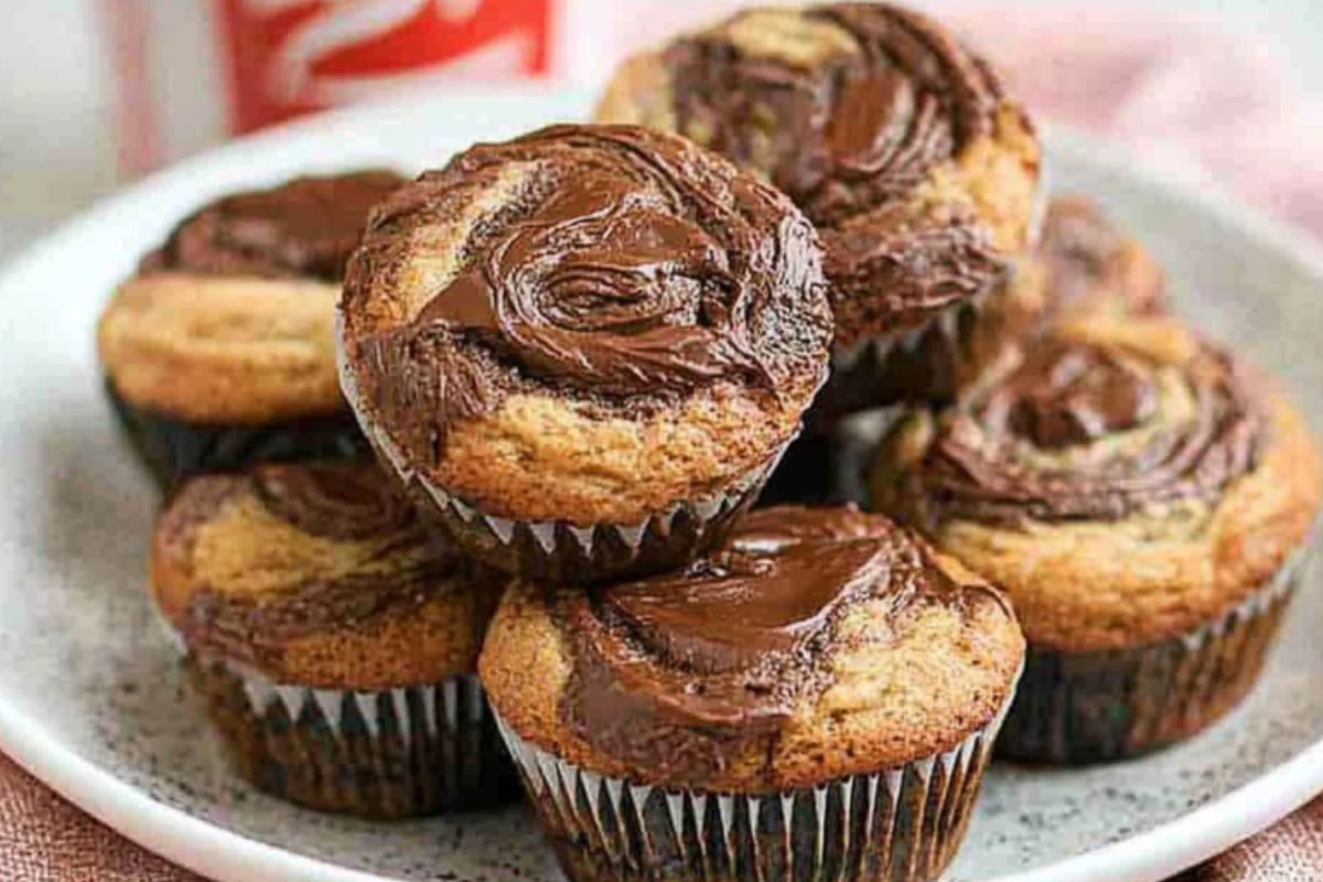 Muffin de Nutella (Receitas 1) Muffin de Nutella- Recipe-cookbook.com