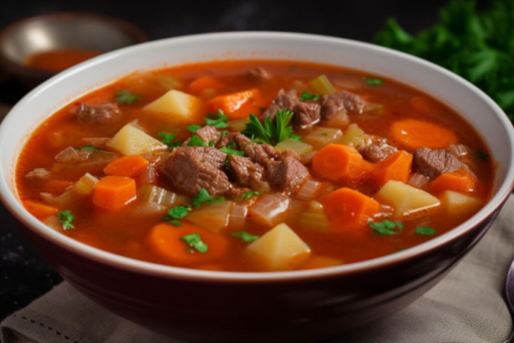 Sopa de Legumes com Carne (Receitas 2) Como fazer Sopa de Legumes com Carne_recipe-cookbook.com
