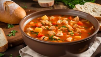 Sopa de Legumes com Frango- Recipe-cookbook.com