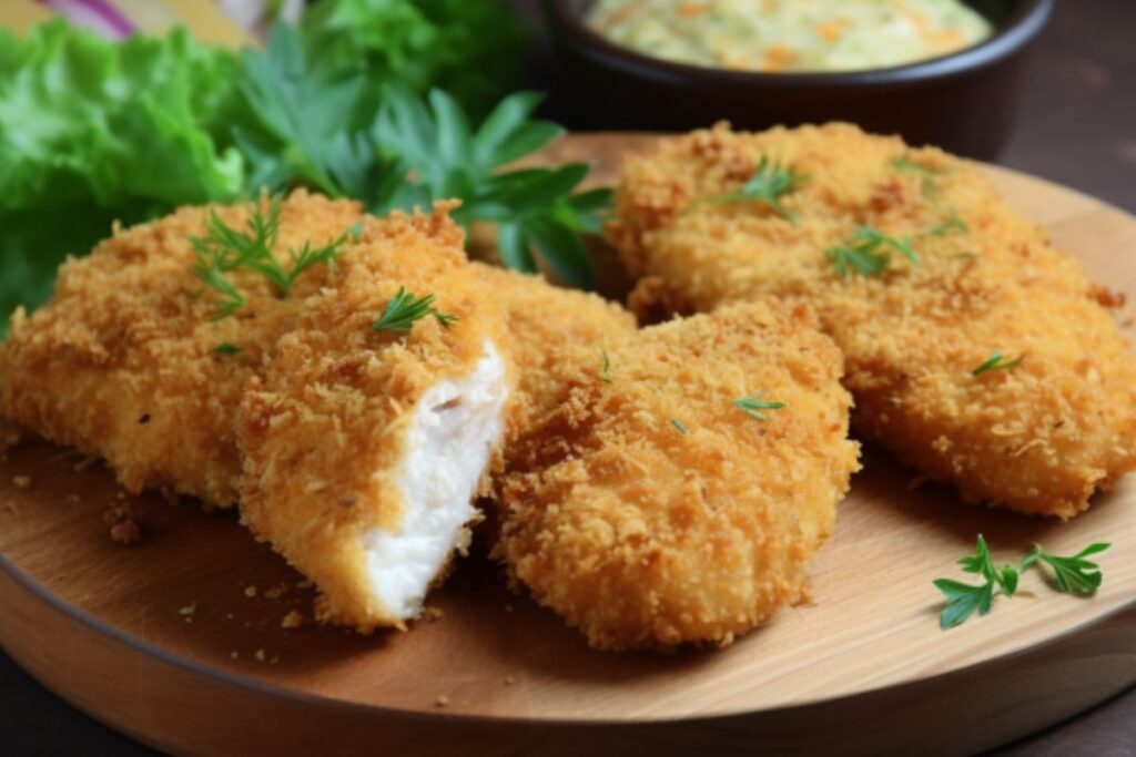 Frango Empanado sem Farinha (Receitas 2) Como fazer Frango Empanado sem Farinha_recipe-cookbook.com
