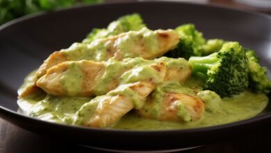 Frango ao Molho de Brócolis_recipe-cookbook.com