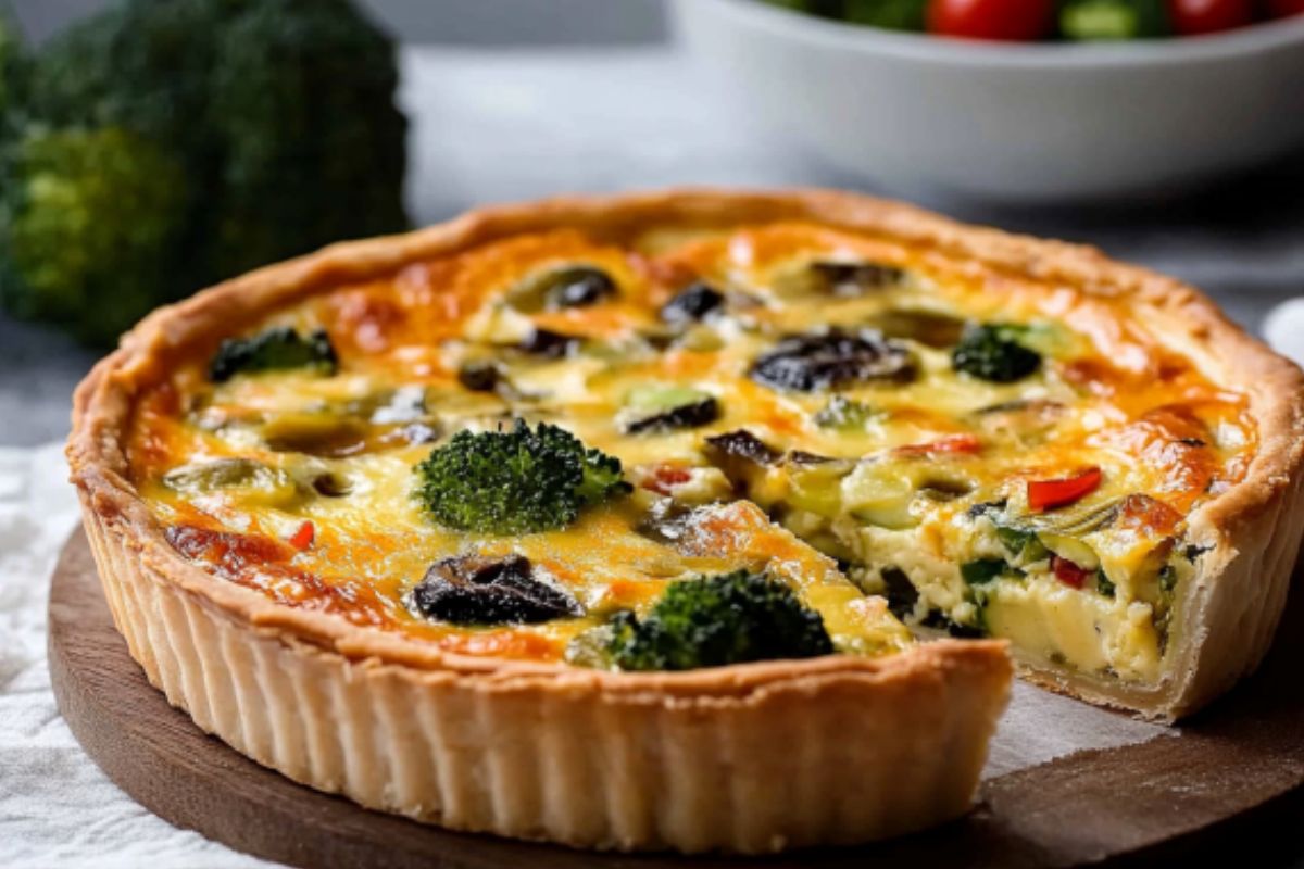 Quiche de Legumes (Receitas 1) Quiche de Legumes- Recipe-cookbook.com