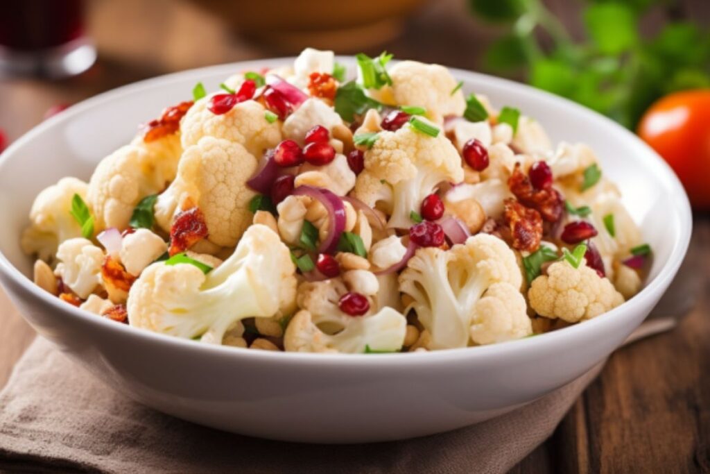 Como fazer Salada de Couve-Flor_recipe-cookbook.com