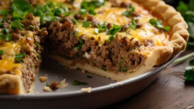 Quiche de Carne Moída_recipe-cookbook.com