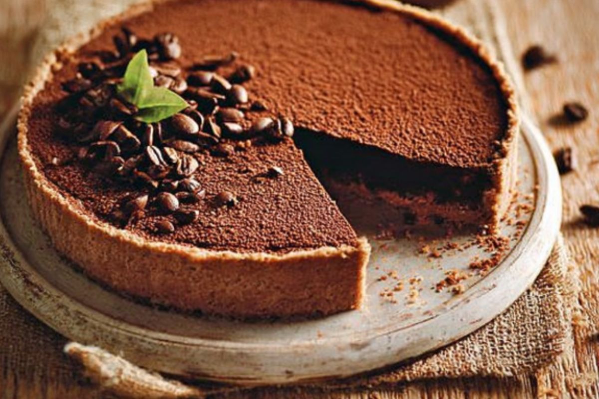 Torta de Café com Chocolate Meio Amargo_recipe-cookbook.com